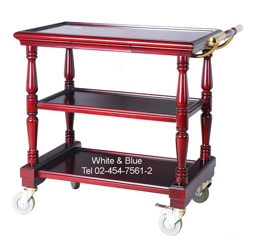 DT-10:รถเข็นอาหารเครื่องดื่ม
 Food service cart 
size 90x50x82.2cm.-AE26