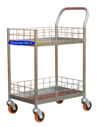 DT-24:รถเข็นอาหารเครื่องดื่ม
สแตนเลส 2 ชั้น 
Food & Drink Service Cart-S212