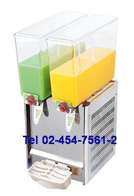 AK-14:เครื่องจ่ายน้ำหวาน 9x2 ลิตร ไม้กวนหรือน้ำผุ
 Double Juice Dispenser 43x26x67cm.-AK57