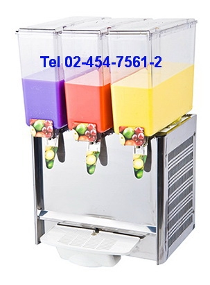 AK-15:เครื่องจ่ายน้ำหวาน 9x3 ลิตร ไม้กวนหรือน้ำผุ 
Triple Drink Dispenser 55x36x67cm.-AK58