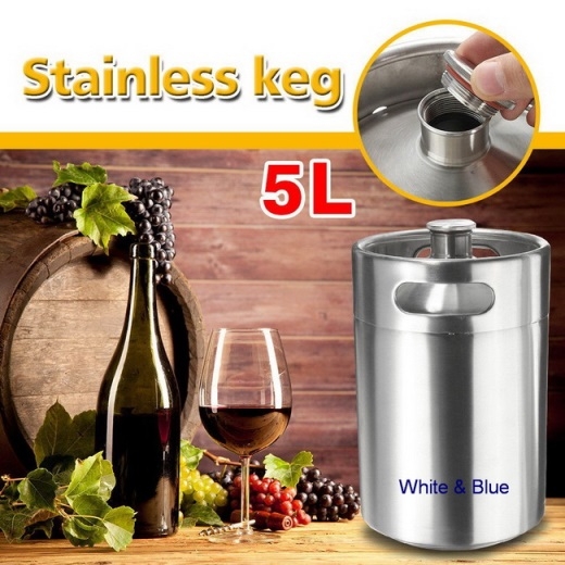 KC-58 :ถังไวน์สแตนเลสฝาเกลียว 
Stainless Keg 5 ลิตร