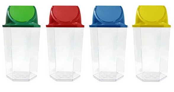 AM-136:ถังขยะพลาสติกรีไซเคิล 4 สี 
Recycle Waste Bins