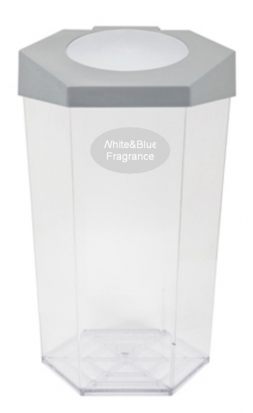 AM-138:ถังพลาสติกใส 56 ลิตรมีฝา
Plastic Clear Waste Bin