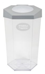 AM-138:ถังพลาสติกใส 56 ลิตรมีฝา
Plastic Clear Waste Bin