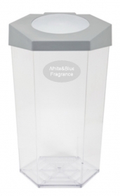 AM-138:ถังพลาสติกใส 56 ลิตรมีฝา
Plastic Clear Waste Bin