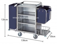 MT-65:รถเข็นแม่บ้านสแตนเลส 3 ชั้น 
Maid Stainless Trolley