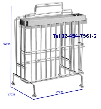 AC-116:ขาตั้งเสียบมีดและเขียง 
Knife-Choppin Board Stand