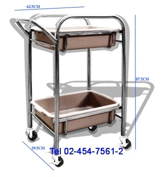 DT-92:รถเข็นจานมีถาด 2 ชั้น 
Tray Trolley 2 tiers