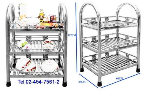 ET-65:ชั้นวางของ 3 ชั้น 
Stainless Shelf