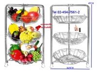 AK145:ชั้นวางผลไม้โชว์ 3 ชั้น 
Fruit Basket Shelf