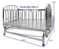 MC-33:เตียงเด็กสแตนเลส 
Stainless Baby Bed