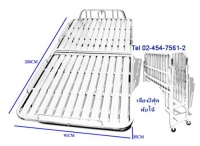 RS-43:เตียงเสริมสแตนเลสพับได้ 3 ฟุตมีล้อ 
Extra Folding Bed 3 Ft.