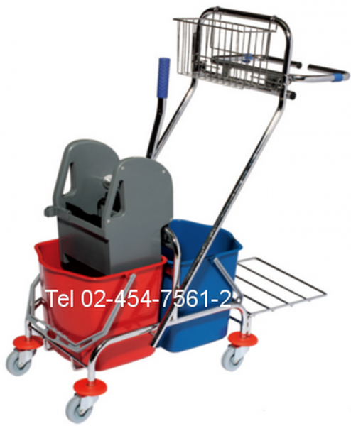 CM-32:รถเข็นถังน้ำม๊อบไม้ 
Mop Bucket Wringer Cart