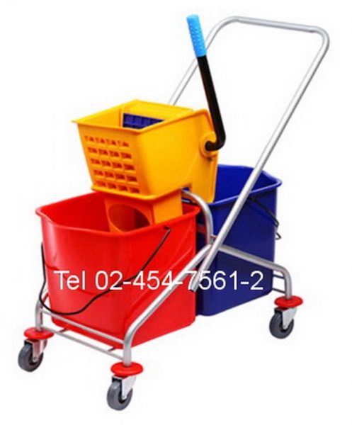 CM-33:รถเข็นถังบีบไม้ม๊อบ
Mop Water Bucket Trolley