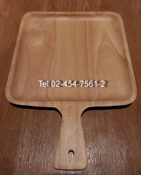 AK-140:จานไม้มีด้าม
 Wooden dish with handle