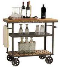 DT-76:รถเข็นเครื่องดื่มไม้ 
Beverage  Wooden Trolley