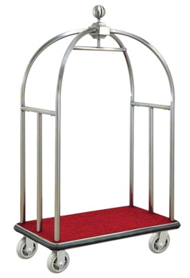 AA-23: รถเข็นกระเป๋าโรงแรมทรงกรงนกสแตนเลส-7
Stainless Luggage Cart