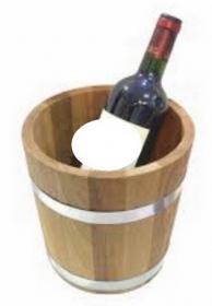 AC-99:ถังแช่ไวน์ไม้สัก 
Wine Ice Wooden Bucket