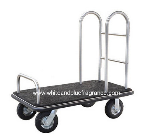 AA-34 : รถเข็นกระเป๋าสแตนเลส
Brushed-Stainless-Steel-Bellmen-Cart-in-Silver