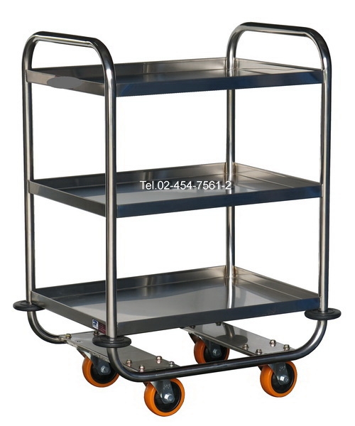 DT-40:รถเข็นอาหารเครื่องดื่ม 3 ชั้น ล้อ 6 นิ้ว
Food & Drink Service Cart 