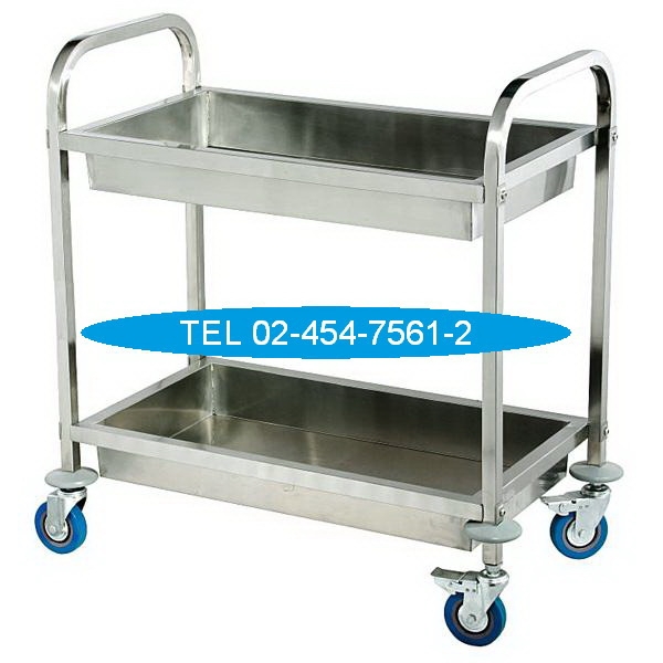 DT-38:รถเข็นอาหารสแตนเลสถาดลึก 9
Stainless Drink Service Cart 9