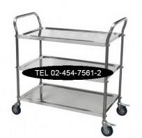 DT-31:รถเข็นอาหารสแตนเลส 3 ชั้น -8
Stainless Food Service Cart 8