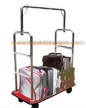 AA-29 : รถเข็นกระเป๋าสแตนเลส 4 ล้อ 15 
Stainless Luggage Cart 15