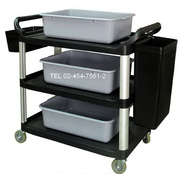 DT-47:รถเข็นจานพลาสติกสีดำ 4
Plastic Dish Cart 4