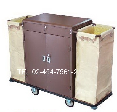 MT-09:รถเข็นแม่บ้านมีกล่อง 2 กล่อง 2 ประตู 
Housekeeper Cart with 2 long boxes and 2 windows