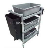 DT-44:รถเข็นจานพลาสติก 41x81x94 -3
Plastic Dish Cart 41x81x94 -3 
