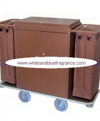 MT-11:รถเข็นแม่บ้านมีประตูโช๊คอัพ 3 ชั้น -11
Housekeeper Cart with shock absorber windows