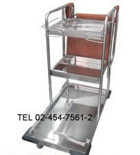 MT-14:รถเข็นแม่บ้านสแตนเลสเล็ก 14
Stainless Small Housekeeper Cart