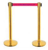 SN-16:เสากั้นทางเดินคิวดึงกลับเหล็กเคลือบ 5
Gold Plated Queue Stands